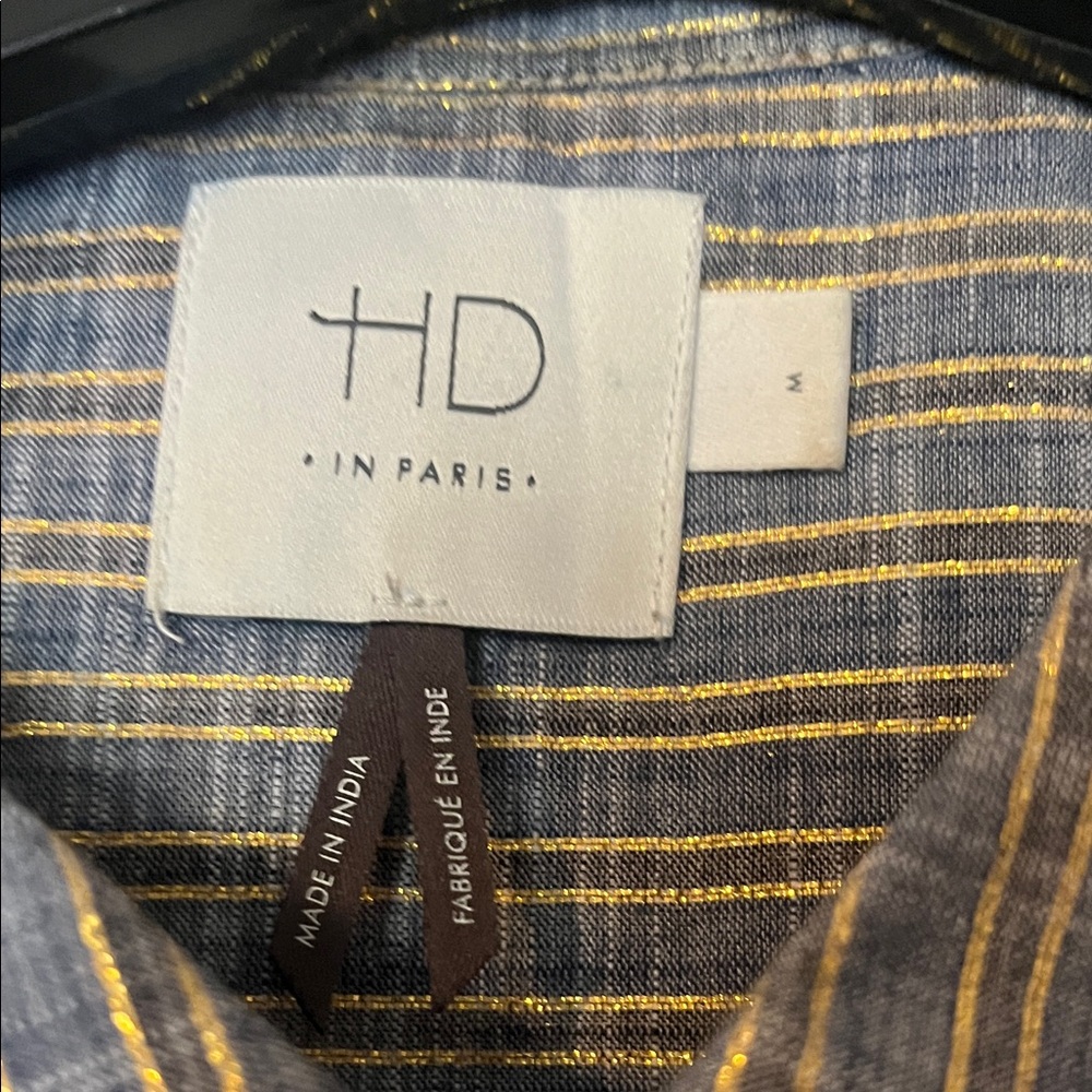 HD in Paris Striped Blouse with Floral Embroidery - Picture 4 of 4